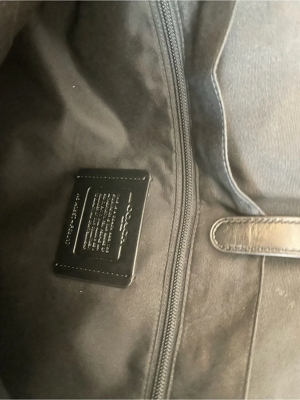 Coach Houston Black Pebbled Leather Messenger Bag